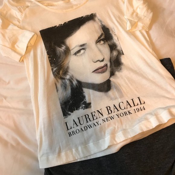 - Zara Lauren Bacall Graphic Tee- - Picture 4 of 4